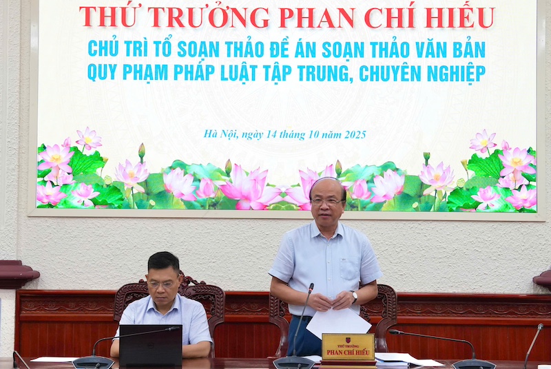Xây dựng Đề án thực hiện soạn thảo văn bản quy phạm pháp luật tập trung, chuyên nghiệp